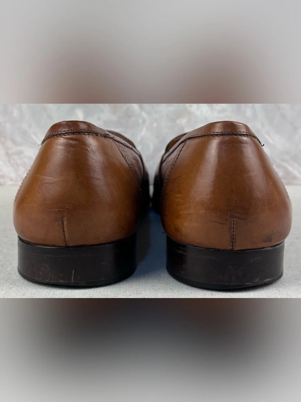 Pitti Shoes Firenze Brown Woven Leather Tassel Loafers Made in Italy 13